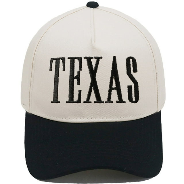Gorra de béisbol Trucker de algodón liso con bordado TEXAS