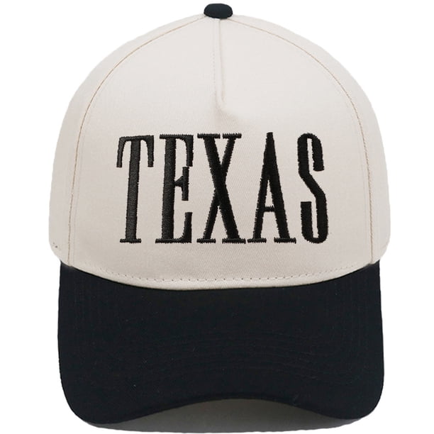 Gorra de béisbol Trucker de algodón liso con bordado TEXAS