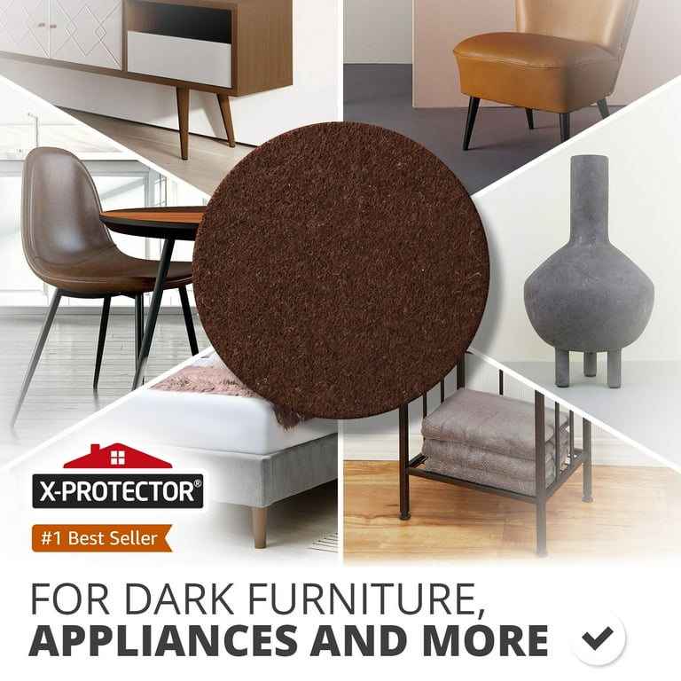 X Protector Felt Furniture Pads 8 Pcs 6 x 4 3 8 Heavy Duty Brown Felt Sheets Cut to Size