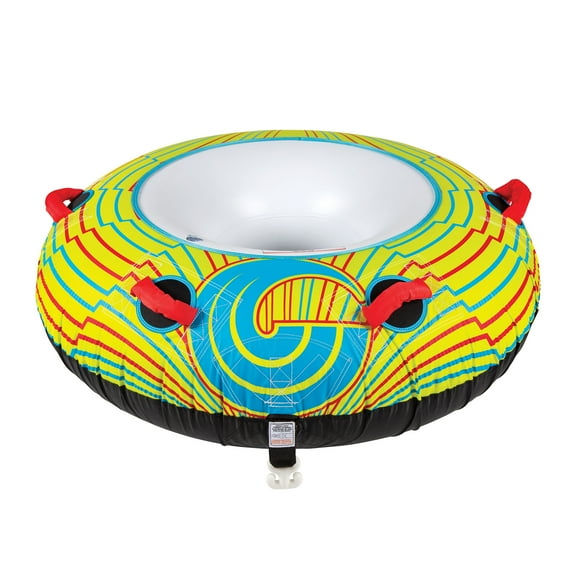 Connelly Spin Cycle 1 Person Inflatable Towing Donut Inner Tube, Green