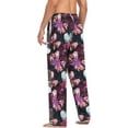thumbnail image 5 of Men's Pajama Pants with Pockets Sleepwear Lounge Pants Stretch Casual Exotic Butterfly Tie Dye Print, 5 of 6
