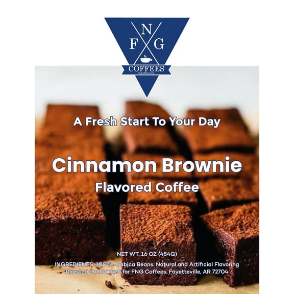 FNG Coffees- Cinnamon Brownie DECAF Flavored Coffee- Whole Bean