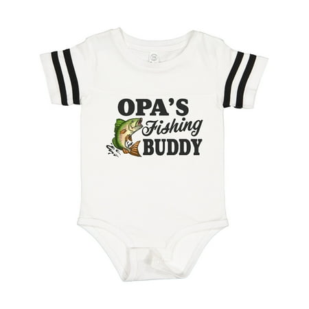 

Inktastic Opa s Fishing Buddy Gift Baby Boy Bodysuit