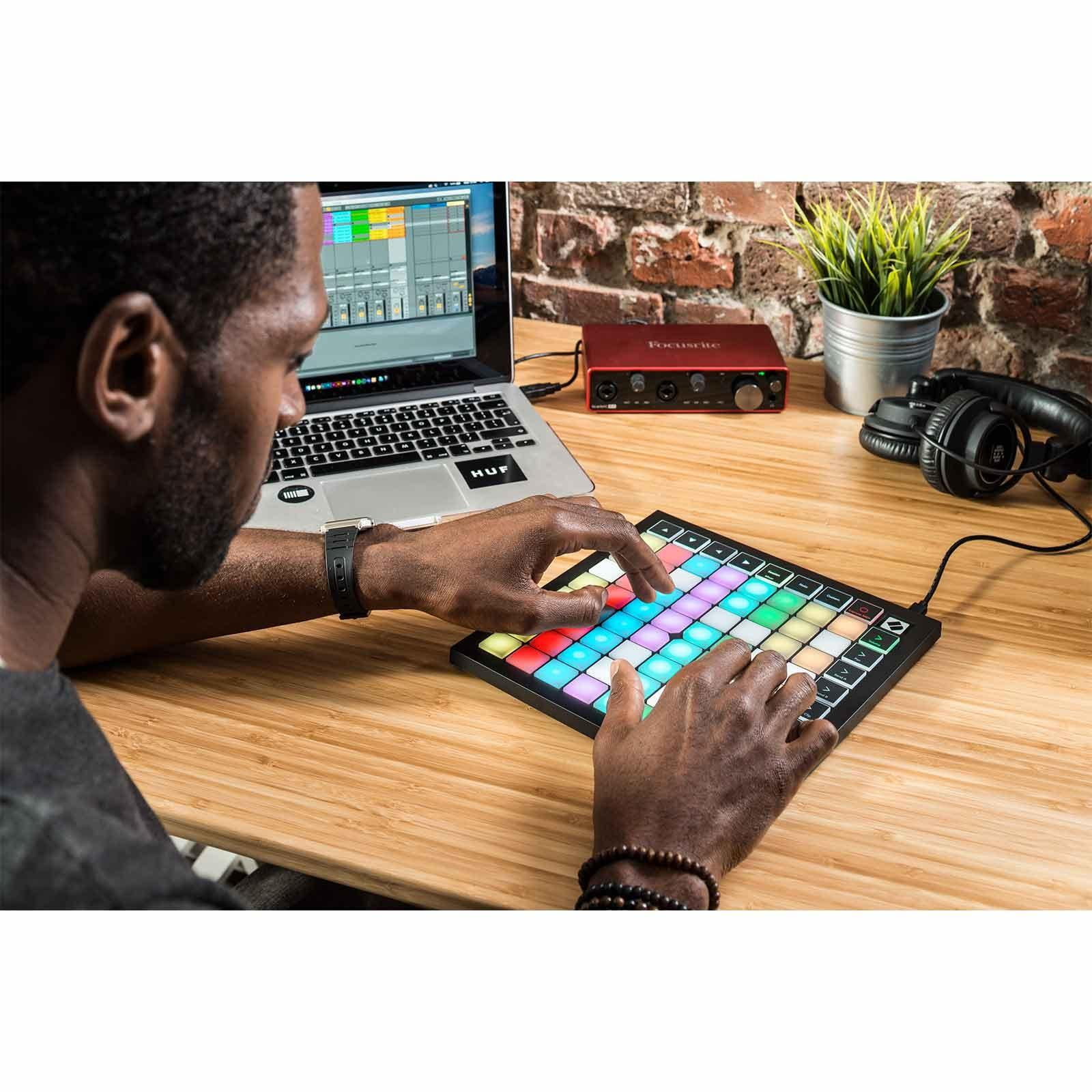 Novation Launchpad X Ableton Live Grid Controller with Clutch Stingray Performance DJ Headphones Package
