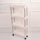 thumbnail image 2 of Estante de almacenamiento de plástico multicapa para baño, multifunción, para cocina y baño (blanco, 4 capas), 2 of 6
