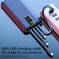 thumbnail image 2 of Portable 8000mAh 10000mAh Cell Phone Charger with 4pcs USB Input Cable Digital Display Mobile Power Charging Treasure, 2 of 9