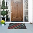 thumbnail image 5 of Yayeee Doormat for Inside 20"x32" Absorbent Low-Profile Washable Non-Slip Rubber Backed Entryway Rug, Red Abstract Lines, 5 of 8