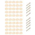 thumbnail image 3 of Wooden Pumpkin Cutout Unfinished, Wooden Pumpkins Wide Applicability Synthetic Wood 50 Sets  For Lettering, 3 of 8