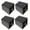 Black, variant on LOLIPPYY 4-Pack 8cm Screw-On Replacement Sofa Legs Table Feet Chair Furniture Legs Support