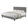 thumbnail image 5 of CorLiving Celeste Gray King Size Fabric Upholstered Bed Frame with Headboard, 5 of 6