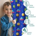 thumbnail image 3 of Blackout Kids Curtains,Alien UFO Bright Blue Pattern Children's Insulated Curtains Set Of 2,Bedroom Essentials,Toddler Room Decor 42"x84", 3 of 5