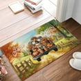 thumbnail image 2 of Hello Fall Autumn Airedale Terrier Pumpkins Pickup Truck Doormat Dale Waterside Dog Lover Indoor Outdoor Welcome Mat - 13011, 2 of 5