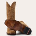 thumbnail image 6 of Men's Stetson Bronco Boots 7 Square Toe Handcrafted Tan, 6 of 8
