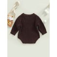 thumbnail image 4 of Bagilaanoe Newborn Baby Girl Boy Rompers Sweater Long Sleeve Knitted Bodysuits 3M 6M 9M 12M 24M Infant Autumn Winter One Piece Short Jumpsuit, 4 of 9