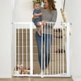 thumbnail image 6 of Baby Safety Gate, 36" Tall, 29.5-43.3" for Stairs and Doorway,Pet Gate for Ages 6 to 36 Months,White, 6 of 10