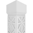 thumbnail image 4 of Ekena Millwork 10"W x 8'H Craftsman Classic Square Non-Tapered Imperial Fretwork Column w/ Mission Capital & Mission Base, 4 of 8