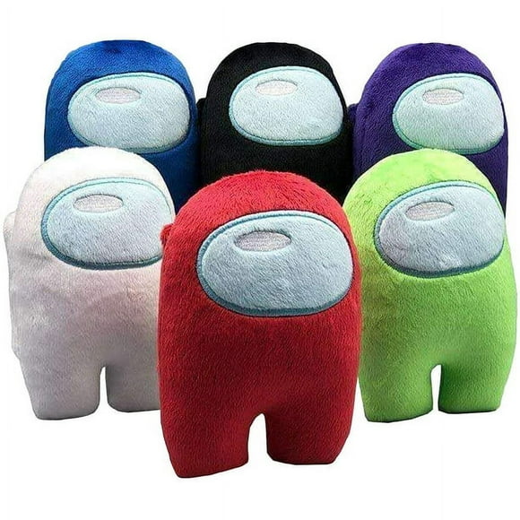 JHIJHOO Among Us Plush Stuff Animal Plushies Toys Among Us Merch Crewmate Plushie Gifts for Game Fans 4.3 inch Black