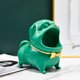 thumbnail image 4 of Estatua de resina Ornamento de estatua de bulldog único para mesa de comedor de sala de estar (verde) Ndcxsfigh Libre de BPA, 4 of 8