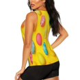 thumbnail image 3 of Goofa Easter eggs (2) Printed Womens Workout Tops for Women Sleeveless Yoga Shirts Athletic Running Tank Tops Sleeveless Gym Clothes Workout Apparel-X-Large, 3 of 7