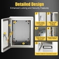 thumbnail image 4 of GloryStar Wall Mounted Steel Electrical Junction Box, NEMA Electrical Enclosure with Waterproof and Dustproof Protection, Safety Locks, and Mounting Plates for Reliable Use, 4 of 8