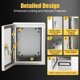 thumbnail image 4 of Yeshouse Caja de conexiones eléctricas de acero, impermeable y a prueba de polvo, tipo NEMA, con cerraduras de seguridad y placas de montaje, ideal para instalación en pared, interior y exterior, 4 of 8