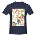 thumbnail image 4 of Bingfone Birds And Flowers Men'S Loose Fit Short-Sleeve Pocket T-Shirt, 4 of 7