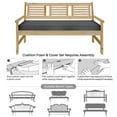 thumbnail image 5 of Topchances Outdoor Bench Cushion, Waterproof Patio Furniture Cushions, Non-Slip Bench Pad for Garden Swing Porch Sofa Settee (48x18x3 inch, Gray), 5 of 8