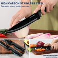 thumbnail image 3 of Juego de cuchillos Gourmetop de 15 piezas con cuchillo para sashimi en bloque, 3 of 7