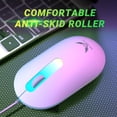 thumbnail image 6 of SYGTA Gaming Keyboard and Mouse Combo, 104 keys RGB Backlit USB-A Wired Computer Keyboard for Game and Office,Retro Punk Round Keycaps for PC Mac,Blue&White, 6 of 7