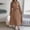 *Khaki, variant on ClodeEU Women's High Neck Long Sleeve Cinched Waist Pleated Midi Dress, Elegant Swing Dress with Waist Tie Black,Women's Plus XL