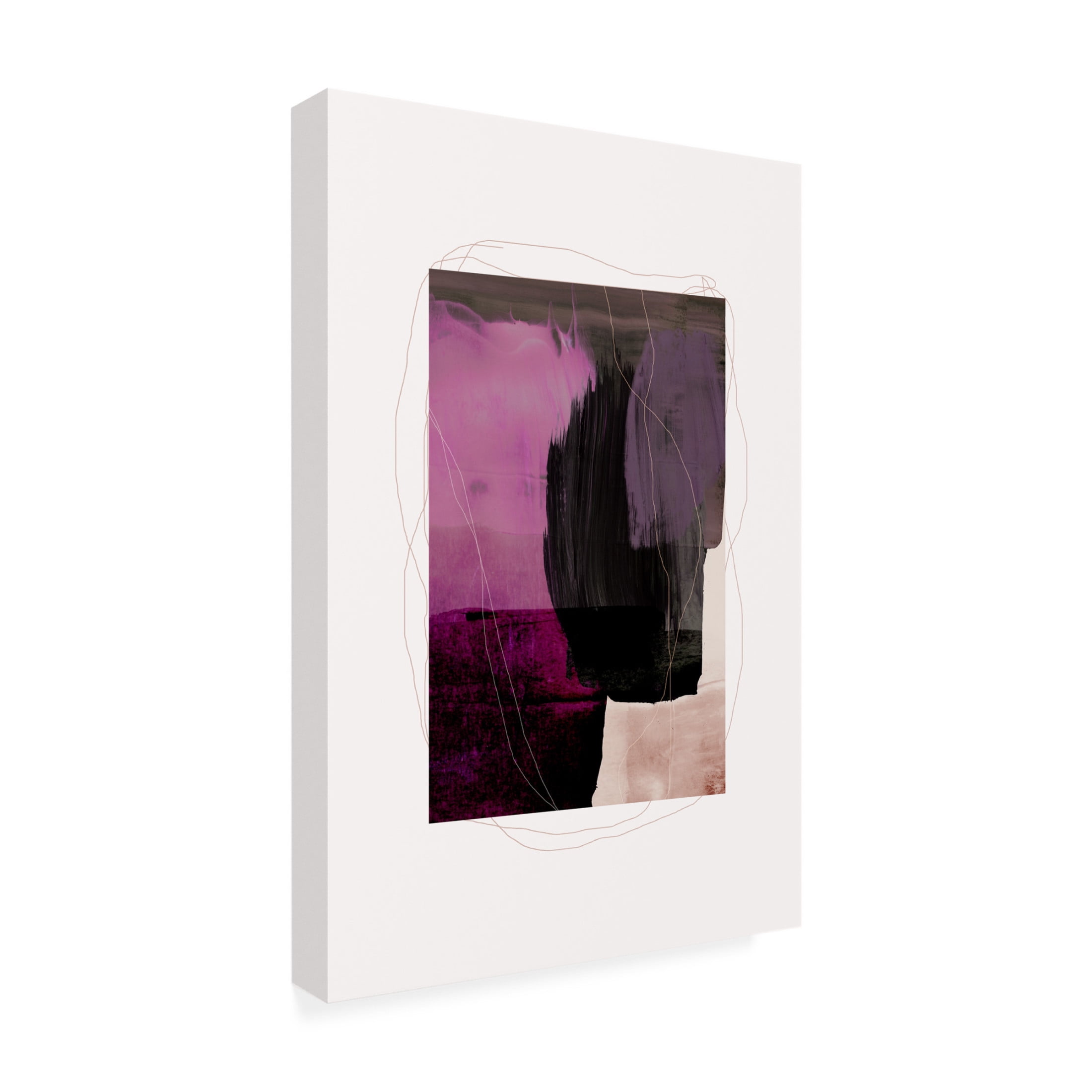 Trademark Fine Art Mareike Bohmer  Abstract Brush Strokes 77 Canvas Wall Art