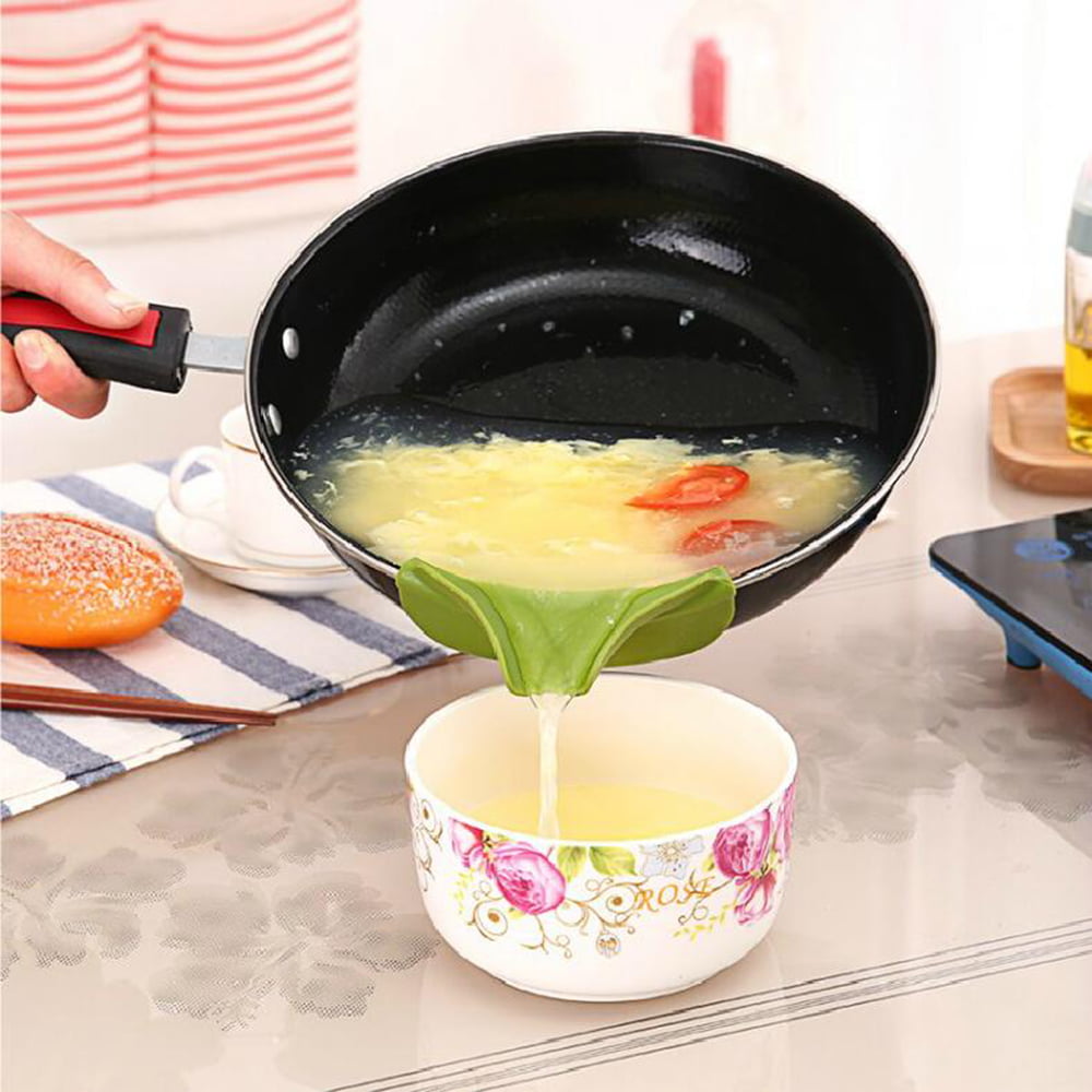 Details about   Kitchen Gadget Tools Water Deflector Cooking Tool Silicone Pour Soup Funnel 