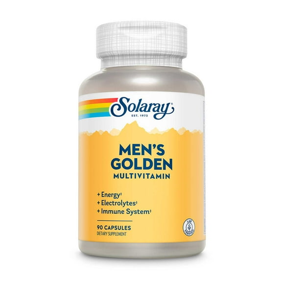 Solaray Men's Golden Multi-Vita-Min Capsules, 90 Ct