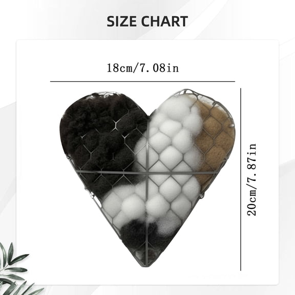 Handmade Fiber Bird Nesting Heart Refillable Birds Haven 1 Heart Shape Nesting Winter Fowl Animal Lovers Home Garden Yard