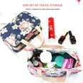 thumbnail image 5 of Large Capacity Floral Travel Toiletry Bag – Waterproof Cosmetic Pouch with Handle,Portable Hanging Wash Bag for Shaving Kit & Beauty, 5 of 7
