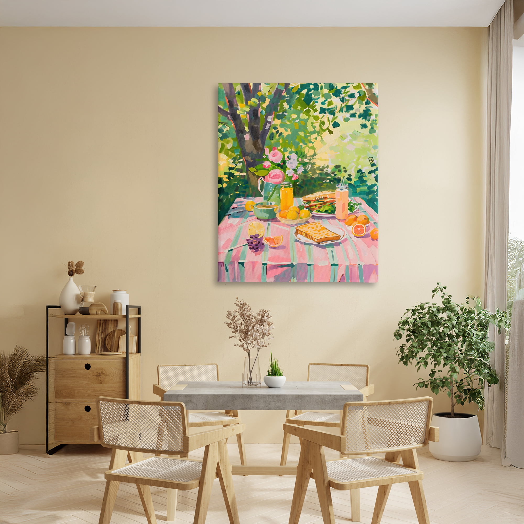 Stupell Industries Breakfast Picnic in Garden Canvas Wall Art, design by The Prints Vibe