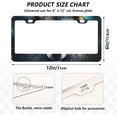 thumbnail image 2 of Cool Wolf License Plate Frames - Universal Aluminum License Plate Covers with Screws, 2 Pack Holder Car Accessories for Front and Rear Plates Home Decor, 2 of 6