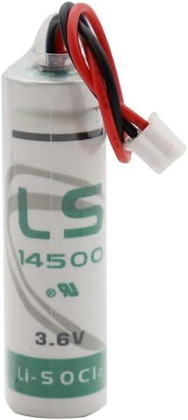 5PCS LS14500 Battery with White Plug for SAFT LS 14500 3.6V AA Battery Applied for Special Testing Electronic Equipment, 2600mah