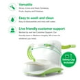thumbnail image 3 of Perfect Peel Apple Peeler - Easy Clean Removable Slicer Commercial Grade Blade - Corer, White/Green, 3 of 8