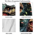 thumbnail image 4 of luoweisi Men's Beach Shorts Quick Dry Swim Trunks with Mesh Lining Cartoon Dinosaur L, 4 of 5