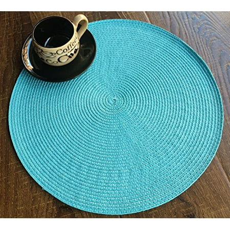 placemat round knitted charge indoor outdoor