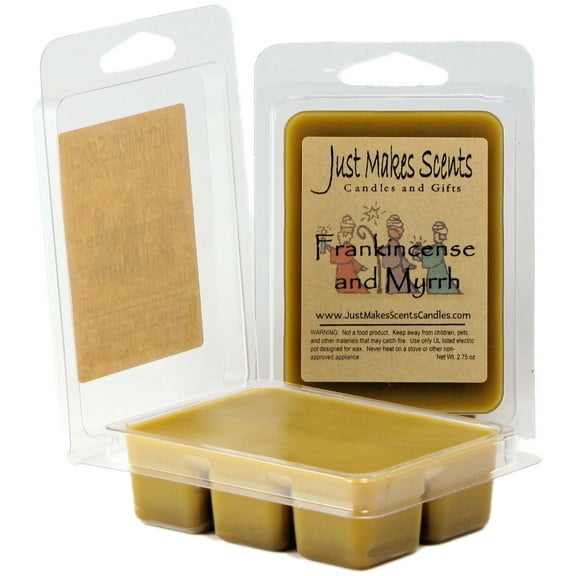 Frankincense & Myrrh 2-Pack Soy Wax Melts Homemade -Just Makes Scents Candles & Gifts