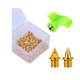 thumbnail image 2 of 50 clavos de repuesto para zapatas de pista, antideslizantes y ligeros. Oro, 2 of 9