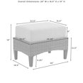 thumbnail image 2 of Crosley Furniture Poussette d'Extérieur Traditionnelle Rockport en Osier Brun, 2 of 11