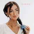 thumbnail image 5 of Gimme Beauty - Hair Scrunchies Variety Pack - Denim, Corduroy, Faux Leather, Blush, and Velvet Scrunchies - Gentle All Day Hold Hair Styling Accessories - No-Slipping, Snagging or Creasing (5 Count), 5 of 7