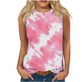 thumbnail image 2 of Women's Summer Tank Tops Loose Fit Crew Neck, Casual Sleeveless Shirts Lightweight Printed S-2XL, 2 of 4