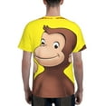 thumbnail image 6 of Curious George T Shirt For Men Women, Graphic Print Casual Unisex Short Sleeve Summer Funny Top Tees Shirt, 6 of 8