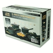 Thyme & Table 12-Piece Ceramic Non-Stick Granite Collection, Non-Toxic Cookware Set, Pots and Pans Set - Hunter Green