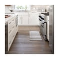 thumbnail image 2 of Martha Stewart Stella Ticking Stripe Slip-Resistant Kitchen Mat Runner, Gray/Yellow, 20"x50", 2 of 7