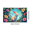thumbnail image 1 of Floral Tulip Backdrop Banner with Spring Flowers for Garden Party Wedding Decoration Event Background Photography Prop Neon Decors Celebration, 1 of 4